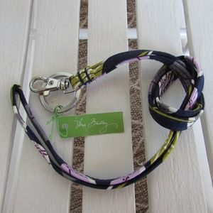 Vera Bradley lanyard in Floral Nightingale NWT